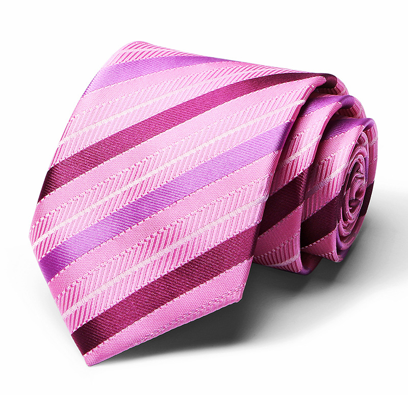 Picture of Tie spot tie polyester silk tie manufacturer 8cm business men's formal wear wedding studio tie