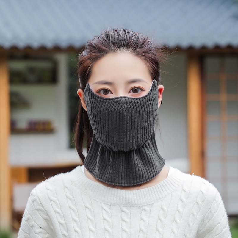 Picture of Children's Mask Warm Cold-proof Windproof Autumn and Winter Girls Fashion Baby Thickened Neck Protection Ventilating Mask Washable