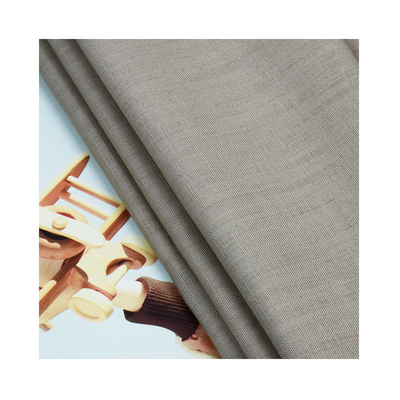 2020 spring women's new long sleeve T-shirt cotton bamboo plain cloth fashion pleated dress fabric