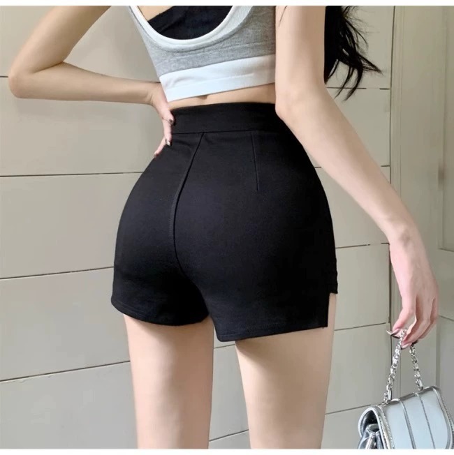 Women's Team Practice Room Dance Safety Shorts Women's Summer High Waist Anti-Light Black Jazz Pole Dance Dancing Pants