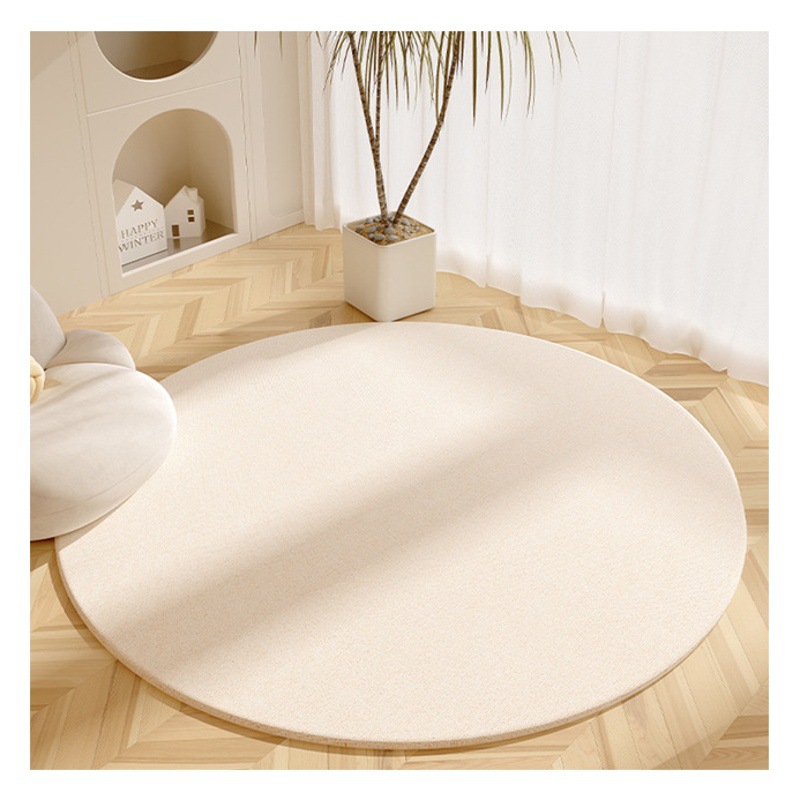Silent style crystal velvet round carpet bedroom swivel chair stain-resistant non-slip blanket home living room sofa cool tea table blanket