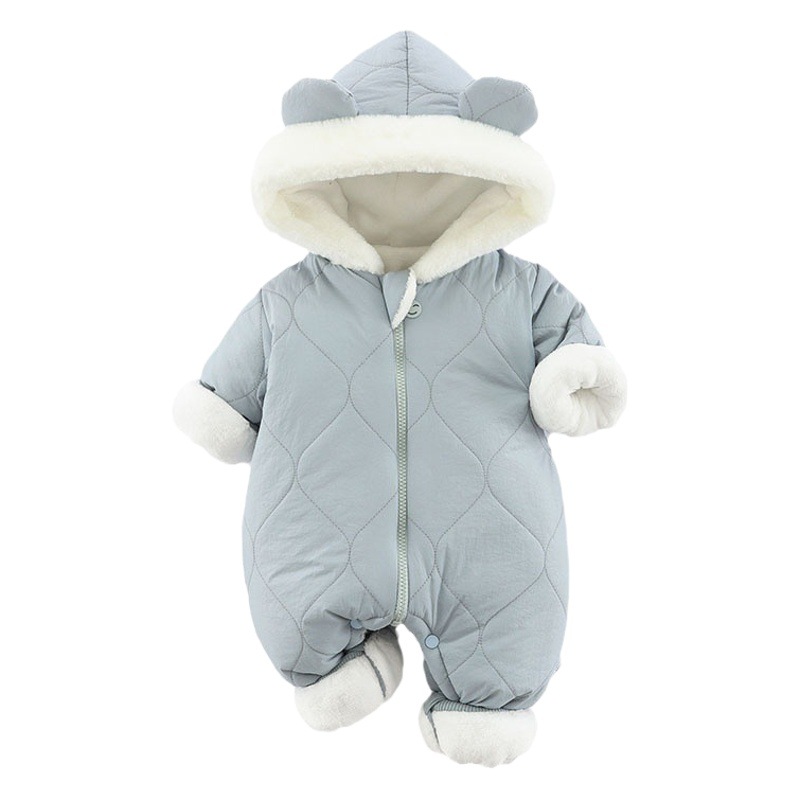 Newborn baby jumpsuit winter winter clothes for boys and girls baby go-out clothes for holding cotton-padded jacket thickened warm winter clothes