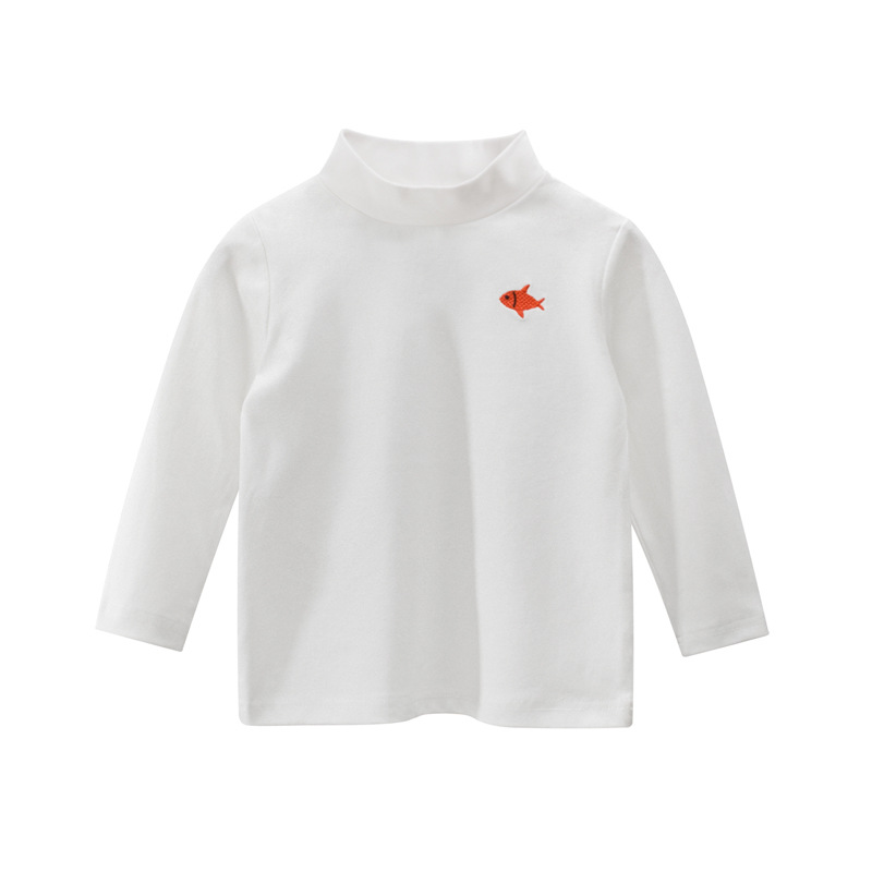 Picture of 27Kids K-Style of Kidsren's Clothing Spring New Product 2025 Kidsren's Bottoming Shirt Wholesale Ins Baby Boy Long-Sleeved T-Shirt High Collar