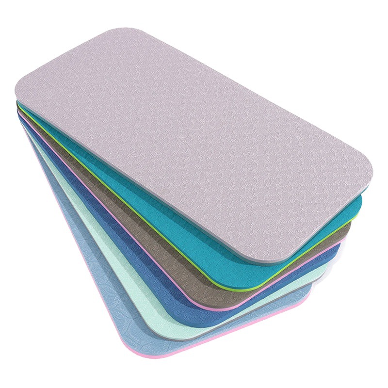 Yoga Mat Home Fitness Flat Support Sports Mat Tpe Thickened Sports Non-slip Knee Kneeling Mat Factory Wholesale