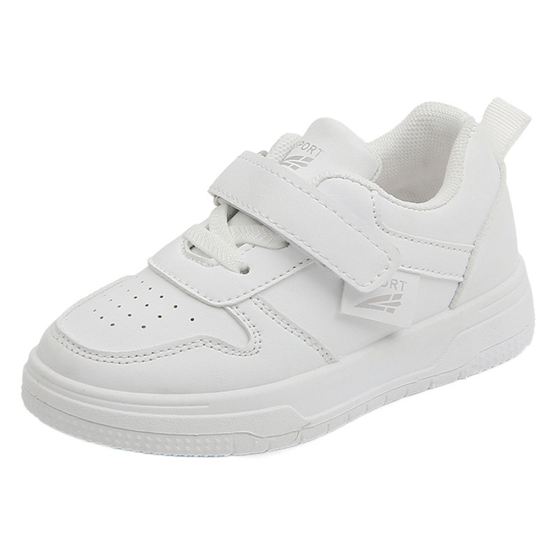 Children's White Shoes 2025 Spring & Fall New Sports Shoes for Boys and Girls, Breathable Casual Sneakers, Soft Sole Baby Shoes