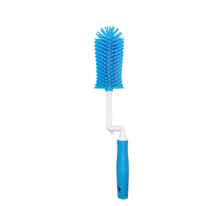 Picture of Liquid silicone bottle brush cleaning cup rotating brush nipple brush three-in-one multifunctional cleaning rinse factory direct sales