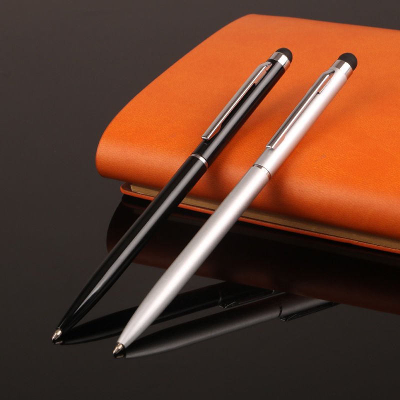 in stock metal small Gao Shi touch screen ballpoint pen IPD handwriting capacitor oil pen printing LOGO a generation
