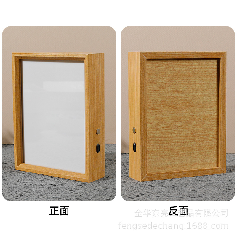 Picture of Leaf carving touch switch creative luminous photo frame table manufacturers wholesale clip picture frame paper-cut night light table