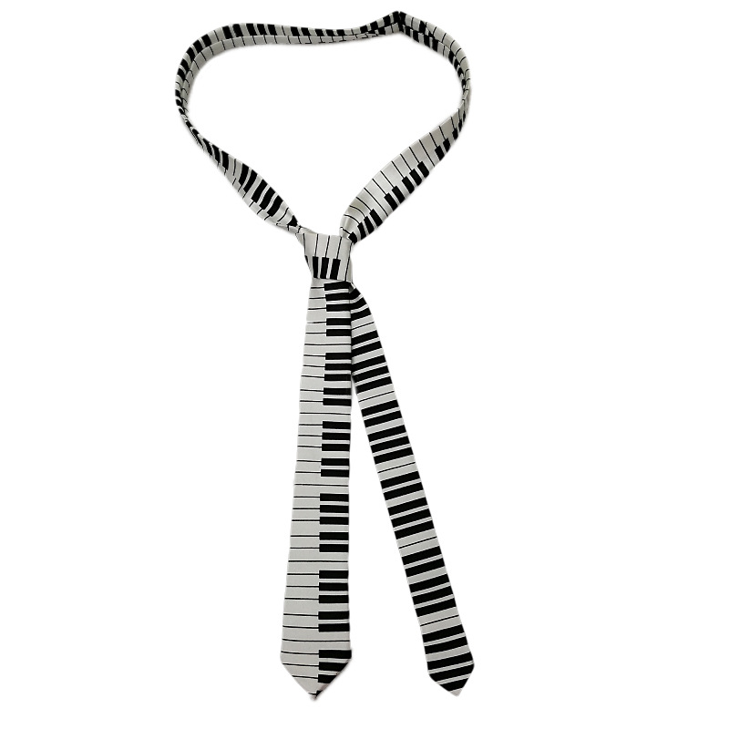 Picture of Zebra Leopard Print Love Poker Letters 5cm Matchinging Shirt Ins Student Tie Unisex Versatile Can Be Customized