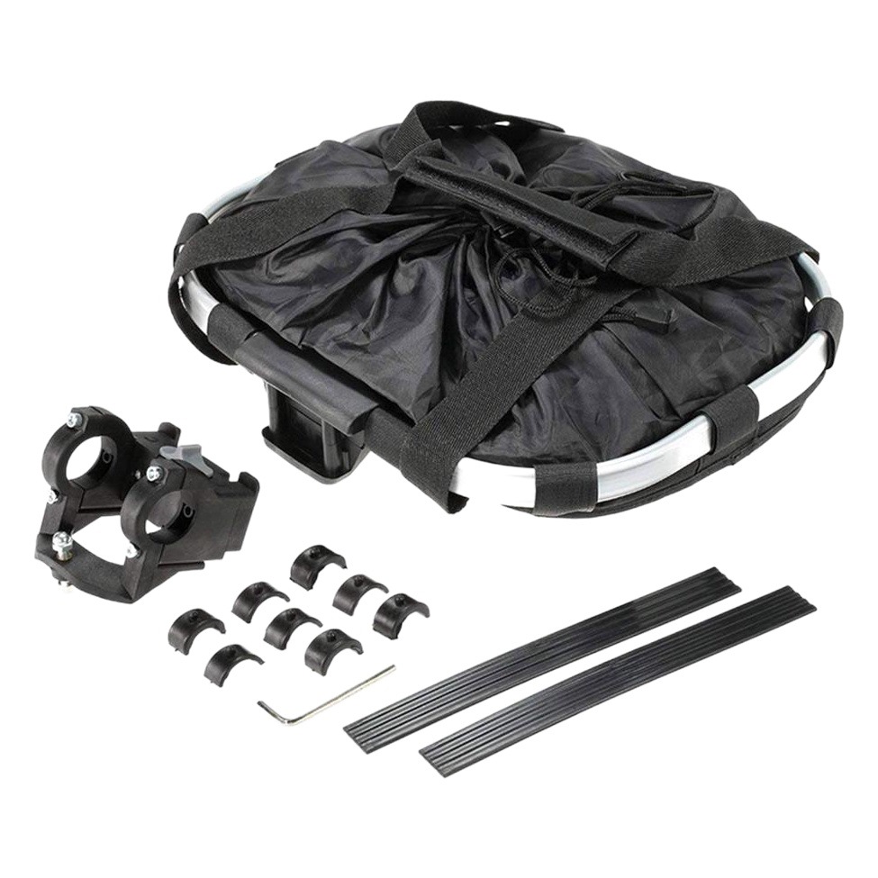 Folding Bicycle Basket Bicycle Basket Aluminum Alloy Car Front Bag Mountain Bike Accessories Folding Car Bag