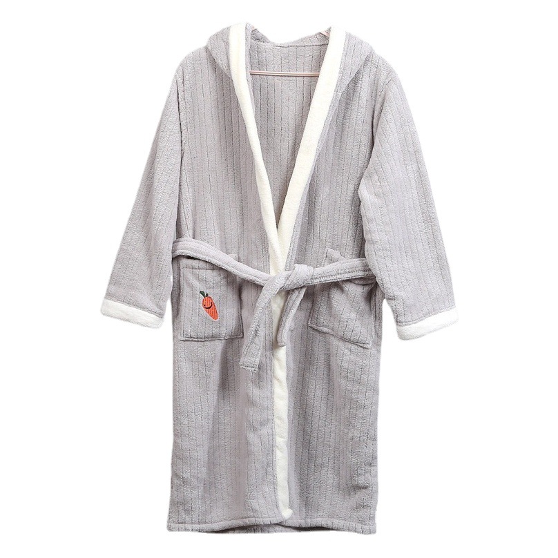 Coral fleece children bathrobe home children cartoon hooded bath towel soft absorbent bath towel factory wholesale