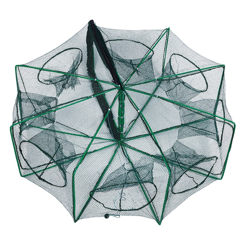 6-20 hole square folding shrimp cage yellow eel cage lobster net lantern net fishing net small polygon fishing net wholesale