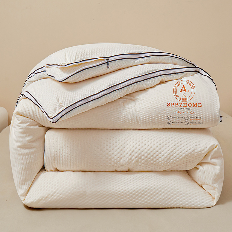 Picture of Class A soybean fiber quilt zipper two-in-one double-child quilt core Spring and Autumn thickened warm winter quilt