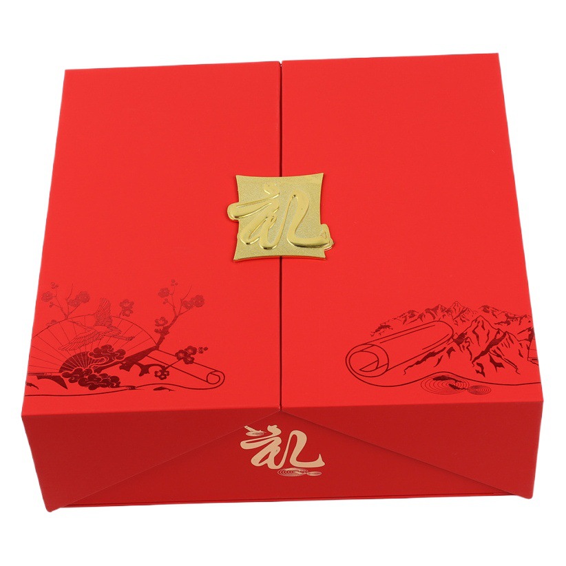 New universal double packaging box dried sea cucumber Bird's Nest Cordyceps gift box American ginseng Dendrobium gift box empty box