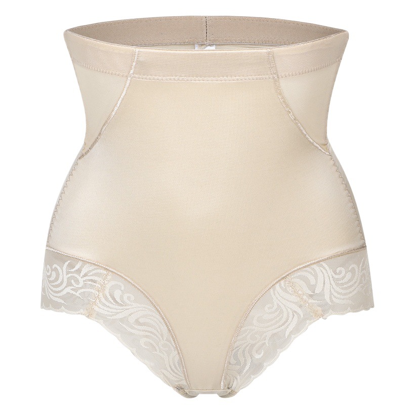 Summer Thin Breathable Ice Silk Lace High Elastic Shaped Waist Lace Abdomen Lace Plus Size Fat Body Underwear