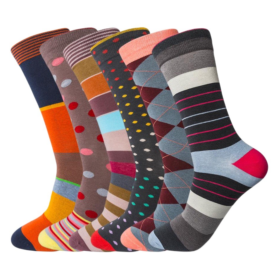 2025 New Japanese Style Trendy Mid-Calf Sports Cotton Socks Colorful Striped Casual Warm Diamond Dopamine Socks