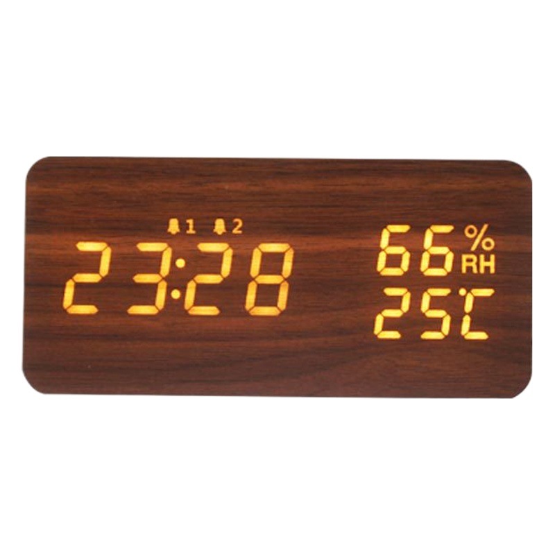 Temperature and humidity led music clock multi-functional creative children's alarm clock cross-border explosions upgrade electronic clock wholesale
