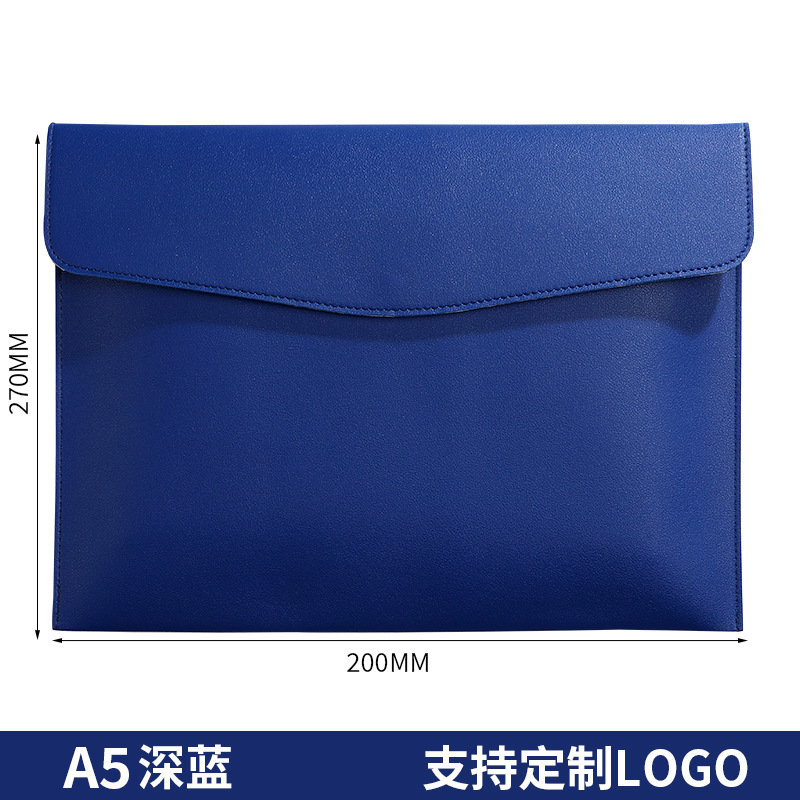 Picture of Leather File Bag Folder Contract Invoice File Bag School Office Supplies Friends Gift A4 Storage Bag Factory