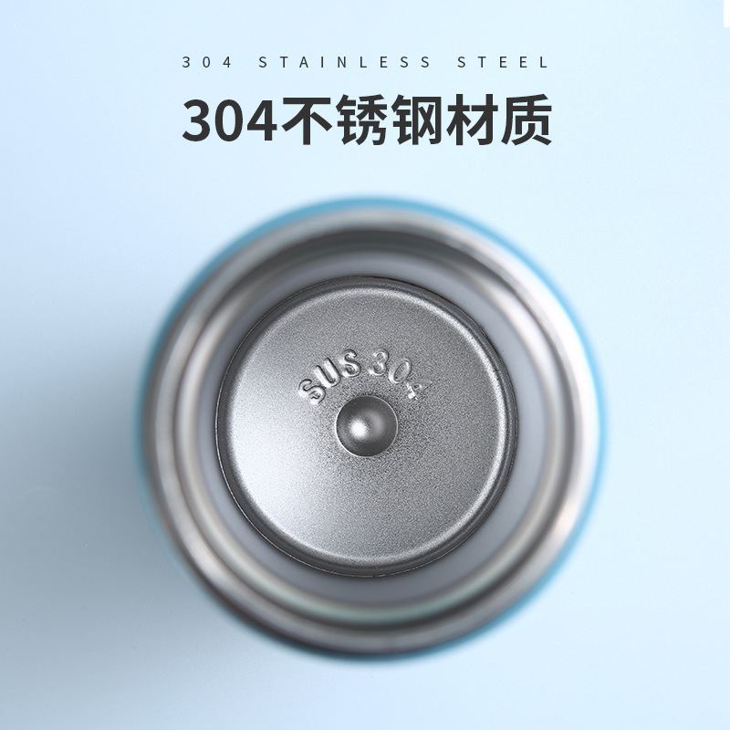 Picture of New 304 stainless steel simple bounce cover pea Cup student fresh mini portable thermos cup wholesale