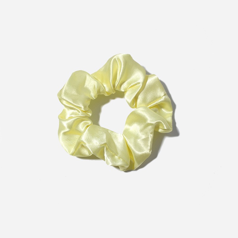 Picture of European and American Cross-Border Solid Color Large Intestine Hair Ring Foreign Trade Style Satin Head Flower Korean Style Headband Hair Accessories Head Rubber Band Wholesale