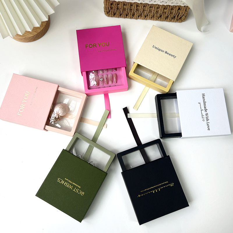 Thickened Pull-Out Jewelry Display Box Cultural and Creative Gifts Pe Suspension Box Necklace Bracelet Earrings Cultural Toy Storage Packaging Box