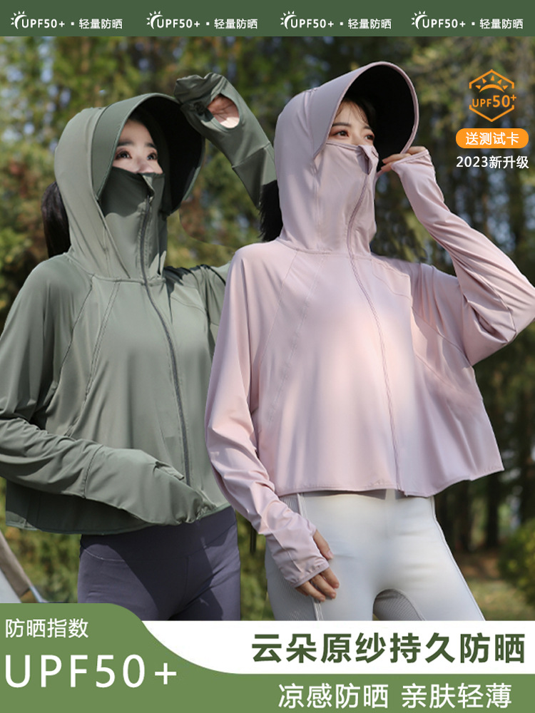 Moxun Romantic Ice Silk Sun Protection Clothing Women's 2025 New Summer Uv Protection Upf50+ Sun Protection Clothing Cover-Up Thin