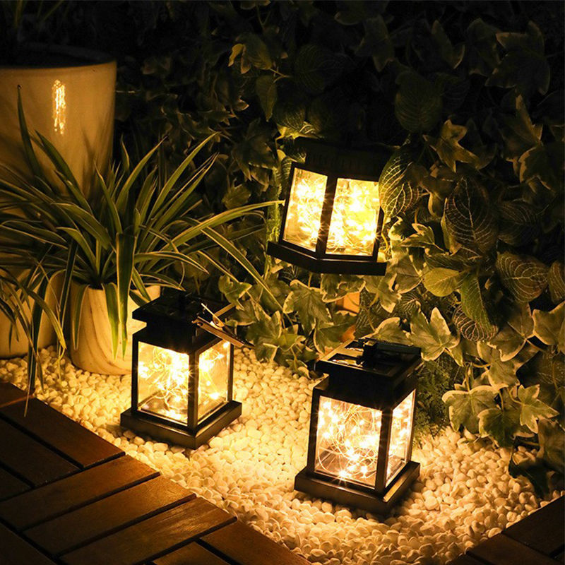 Solar-powered garden hanging tree lights, small palace star lights, outdoor yard garden balconies, villa landscape decorative lights
