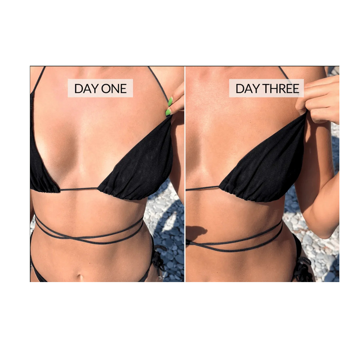 Sunless Transparent Fleshless Bikini Tan Through Bikini Tanning Beach Bath Swimsuit