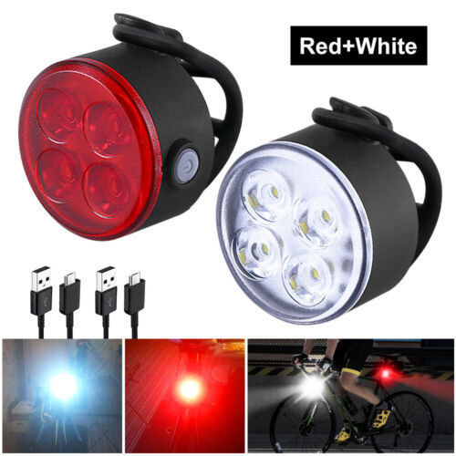 Picture of Bicycle Front and Rear Lights Cross-Border New Product Type-C Rechargeable Headlight Tail Light Set Mountain Bike Cycling Equipment