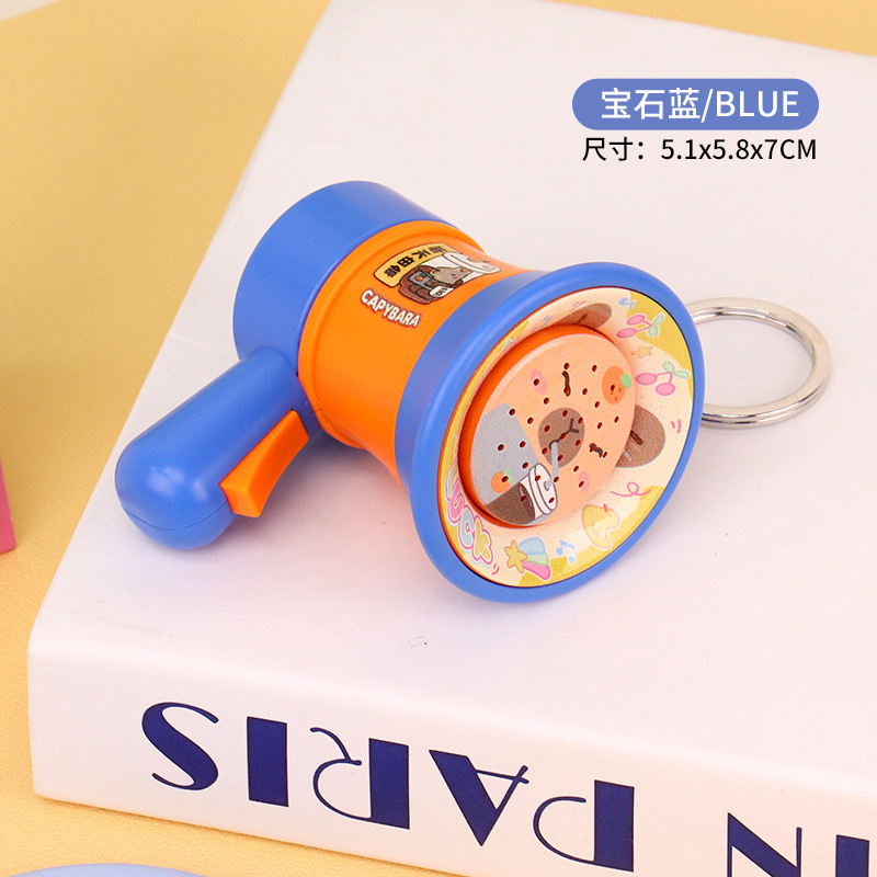 Picture of Wholesale of Small Handheld Loudspeaker Keychain Toys in the Shape of Capybara for School Bags and Accessories