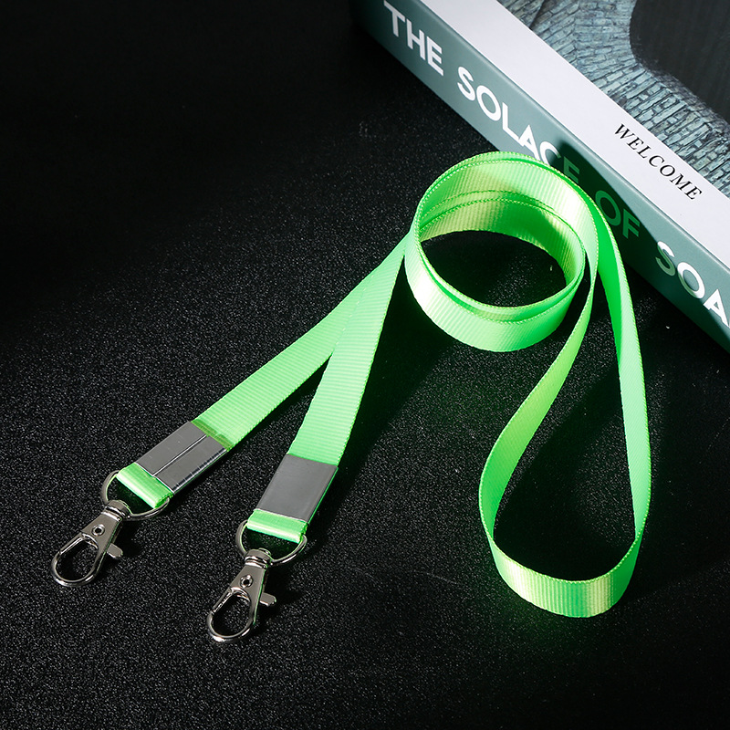 Picture of Lobster hook double buckle key chain thickened lanyard work card badge lanyard work tag factory tag printed logo
