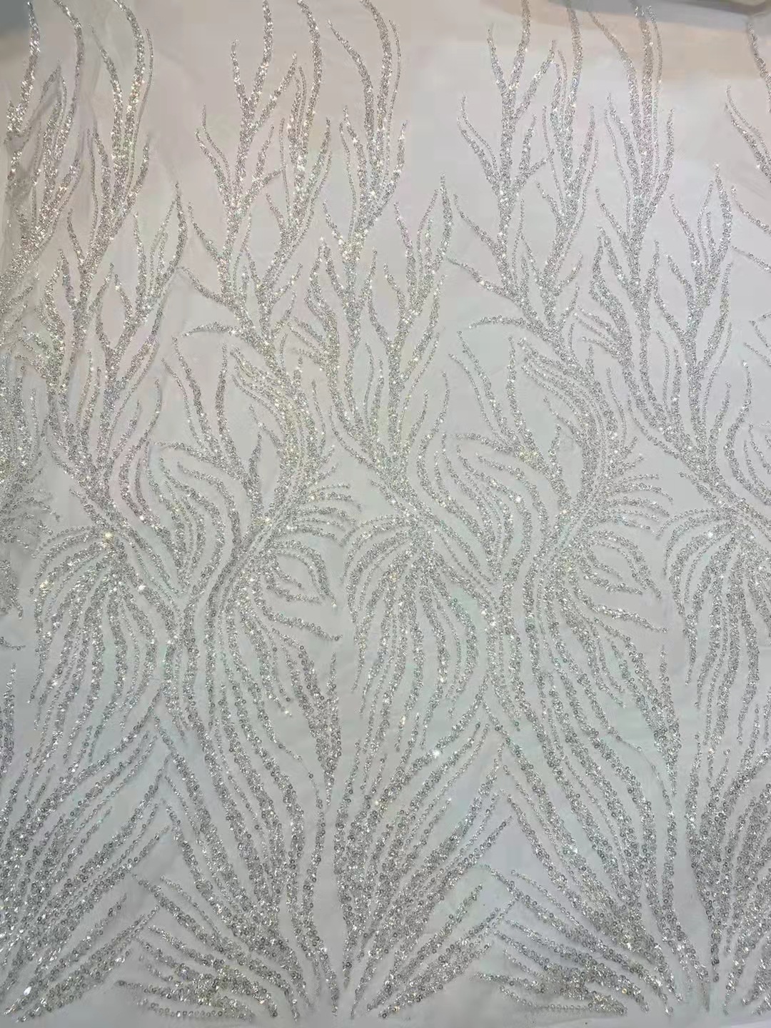 New Wedding Evening Dress Embroidered Cloth Gradient Sequin Embroidered Fabric Sequin Beaded Tube Embroidered Stage Clothing Fashion Accessories