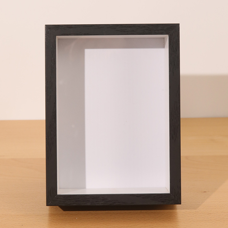 Picture of Hollow Three-Dimensional Photo Frame 6inch Photo Frame Wholesale Wooden Picture Frame Handmade DIY Dried Flower Photo Frame A4 Wall Hanging Photo Frame Table