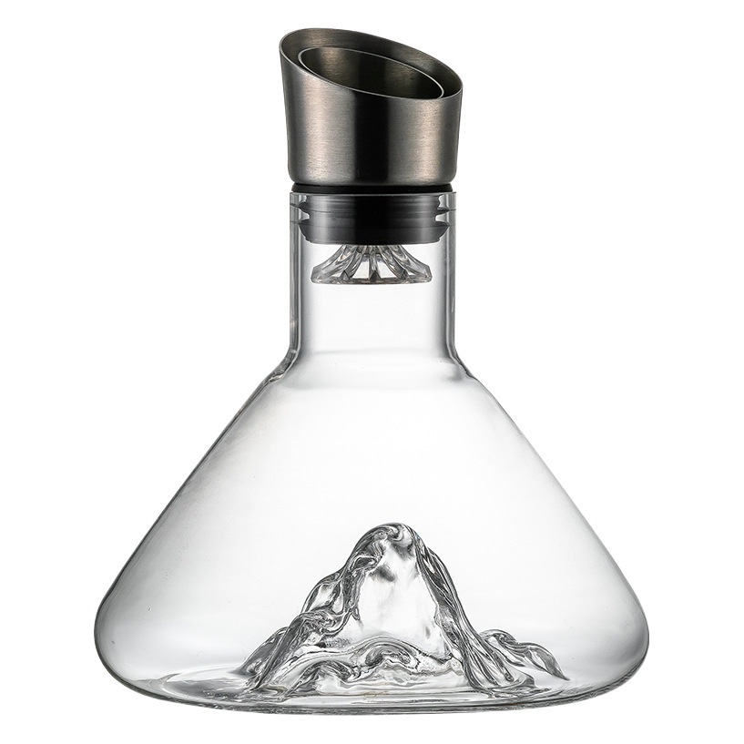 Light luxury waterfall iceberg wine decanter household suit luxury high-end glass wine European style wine pot