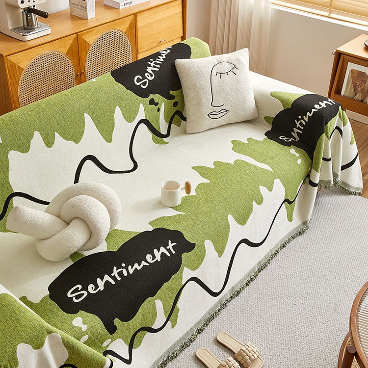 Scandinavian Simple Modern Ins Style Thickeneded Chenille Sofa Towel All-Season All-Inclusive Sofa Cover Cushion Blanket