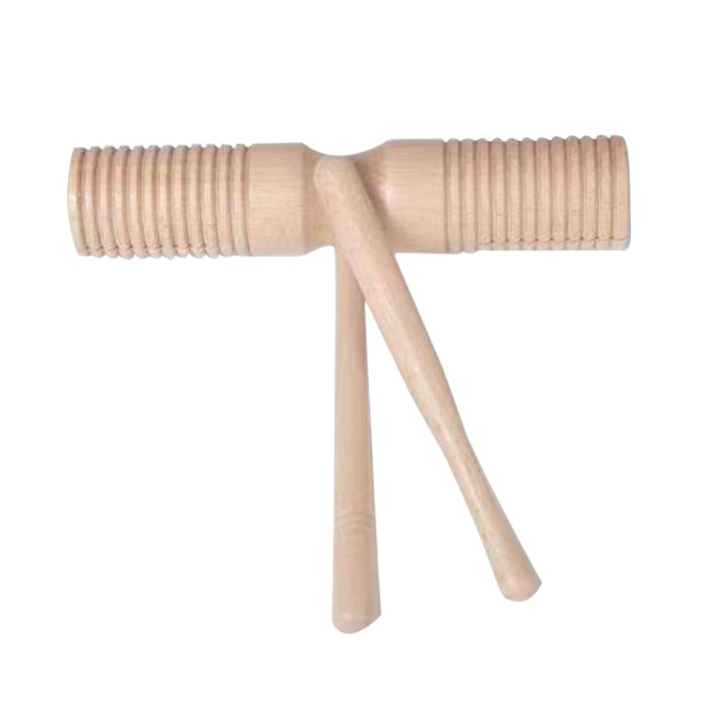 New Double Ring Wooden Orff Children's Percussion Instrument Early Education Enlightenment Instrument Wooden Musical Instrument Teaching Aids