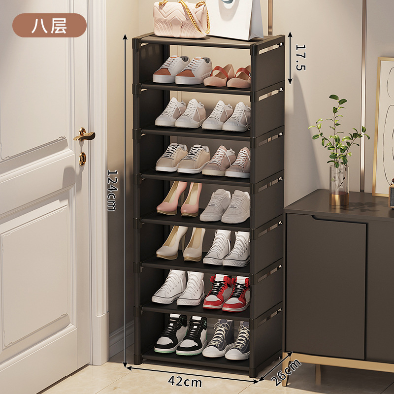 Picture of Simple Shoe Rack Household Doorway Large Capacity Economical Shoe Box Dormitory Indoor Multi-layer Shoe Cabinet Storage Artifact