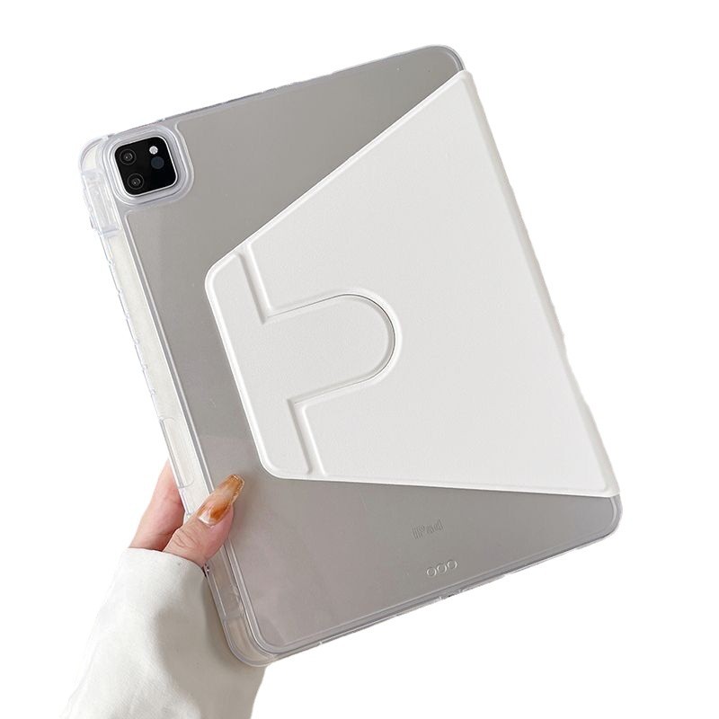 Picture of iPad2024 rotating protective cover air4/5 flat shell pro11 inch anti-bending 10.2 all-inclusive 9.7 anti-fall transparent
