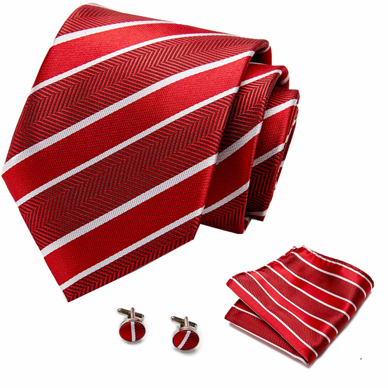 Picture of New Tie in Stock Cross-Border Hot Selling Tie Manufacturer Business Men's Formal Tie Set Ready-Made Fashion Accessories