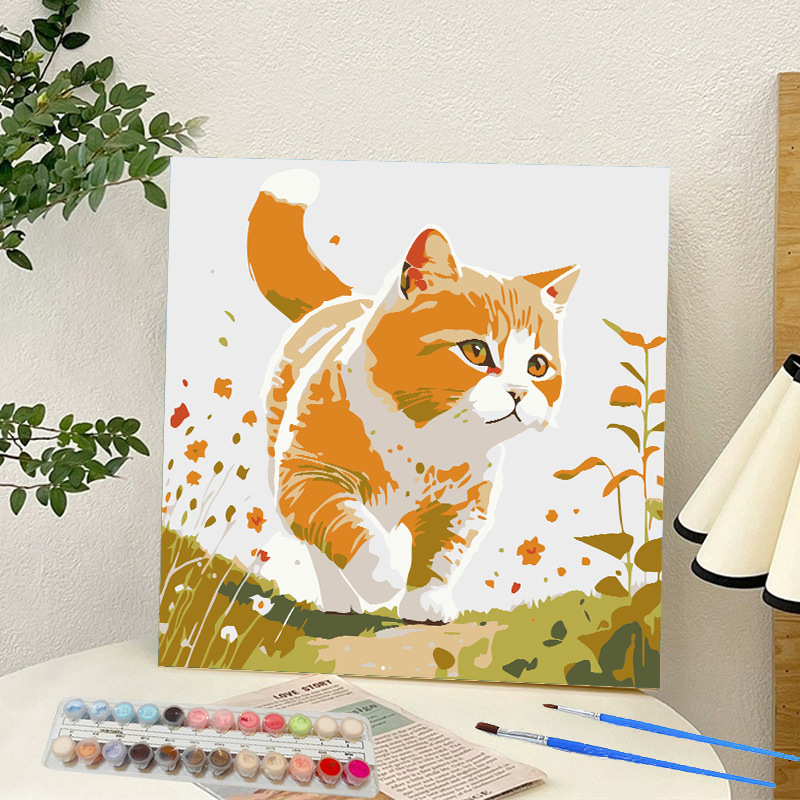 Picture of Digital oil painting landscape Dafen village hand-painted mathematical oil painting coloring painting oil painting flowers flower oil painting wholesale