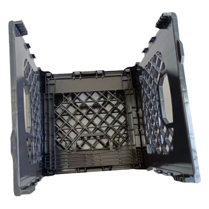 330*330*370mm16 quart plastic box folding basket food turnover transportation vegetable and fruit delivery basket