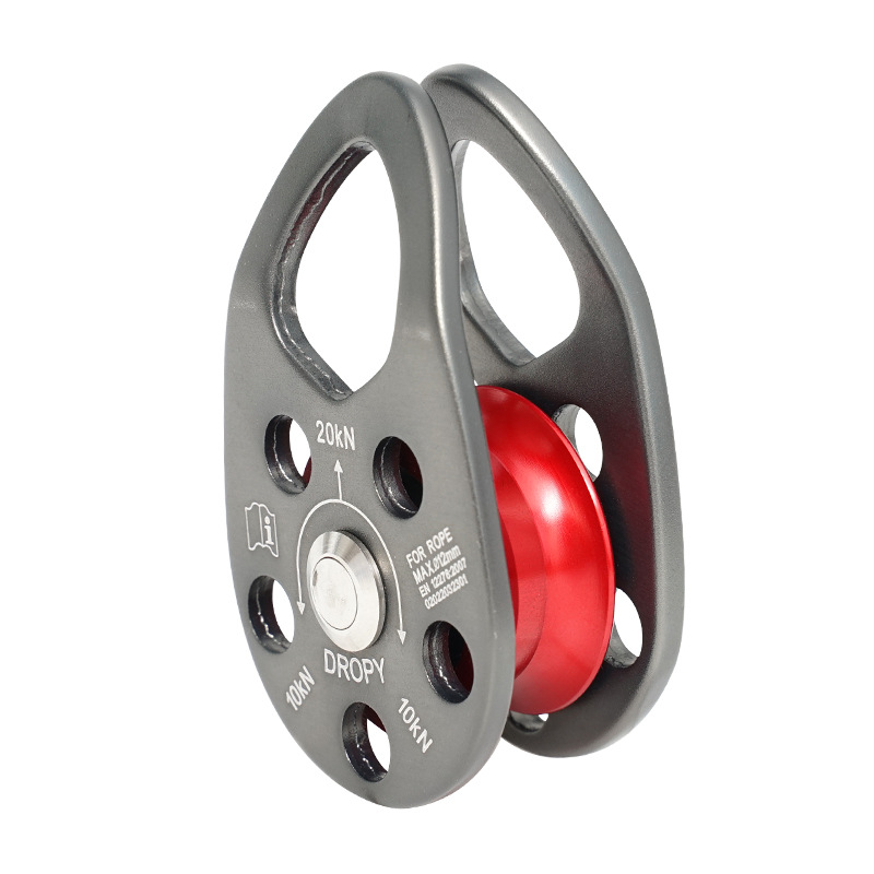 Picture of Wholesale Universal single pulley aluminum alloy lifter lifting transport hoisting pulley high altitude rock climbing cross pulley