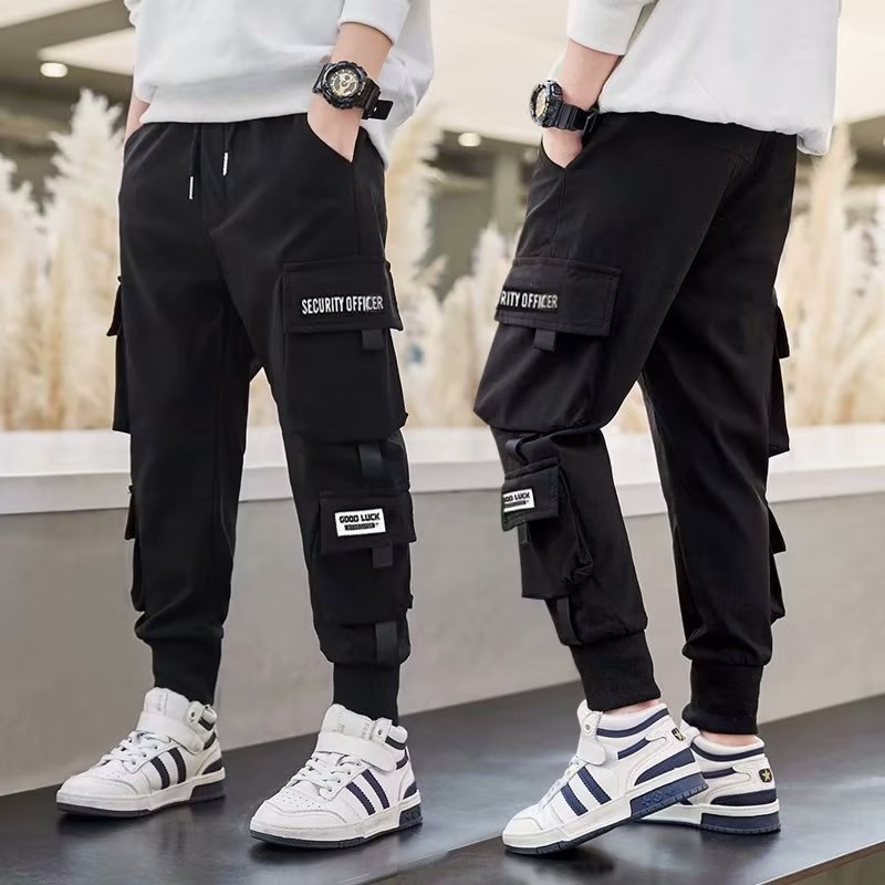 Boys Summer Pants 2024 New Spring Casual Pants Children's Spring and Autumn Sports Pants Spring and Summer Thin Boys Trendy