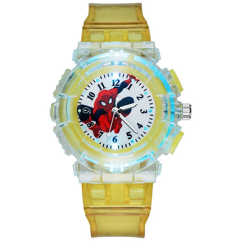 Picture of Cross-Border New Spider-Man Watch Luminous Plastic Cartoon Watch Boy Boy Quartz Watch Wholesale in Stock