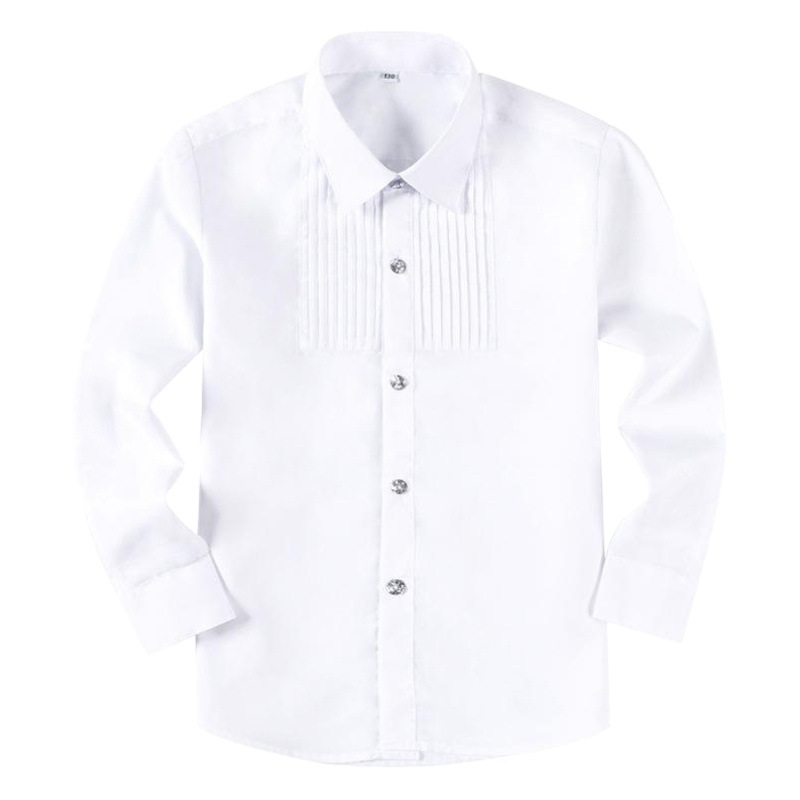 Picture of Children's White Shirt Boys' and Girls' Performance Dress School Uniform for Children and Primary School Students Piano Performance Dress White Shirt