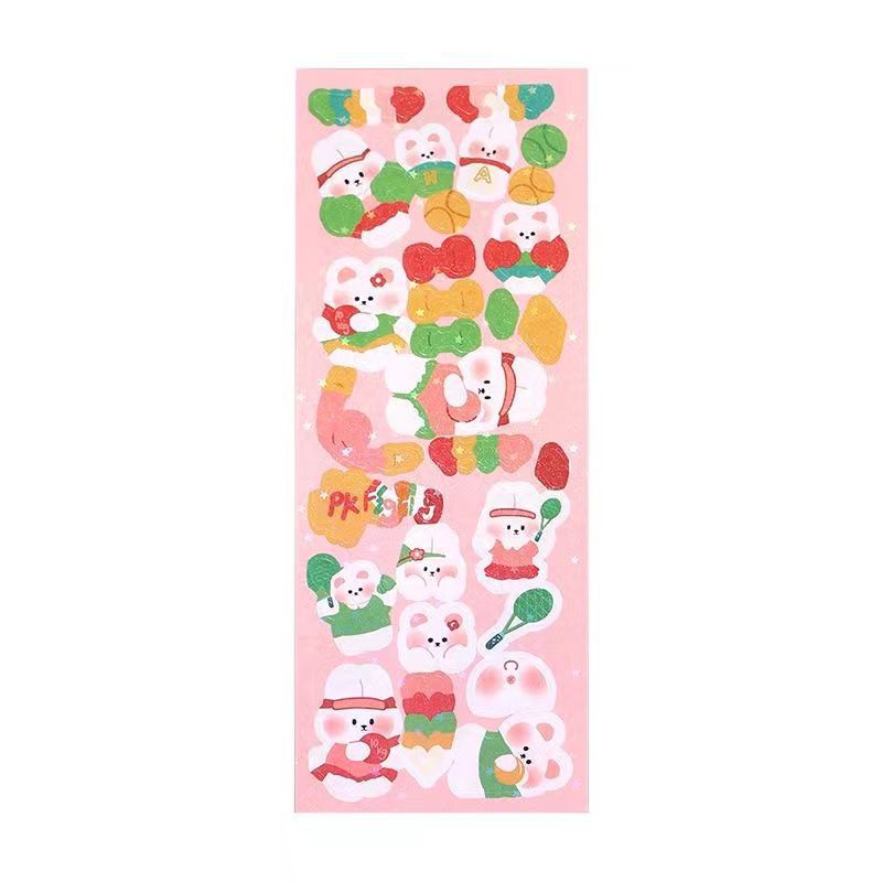 Picture of 100 non-repeated goo card stickers laser stickers student DIY cute girl hand account free with new wholesale