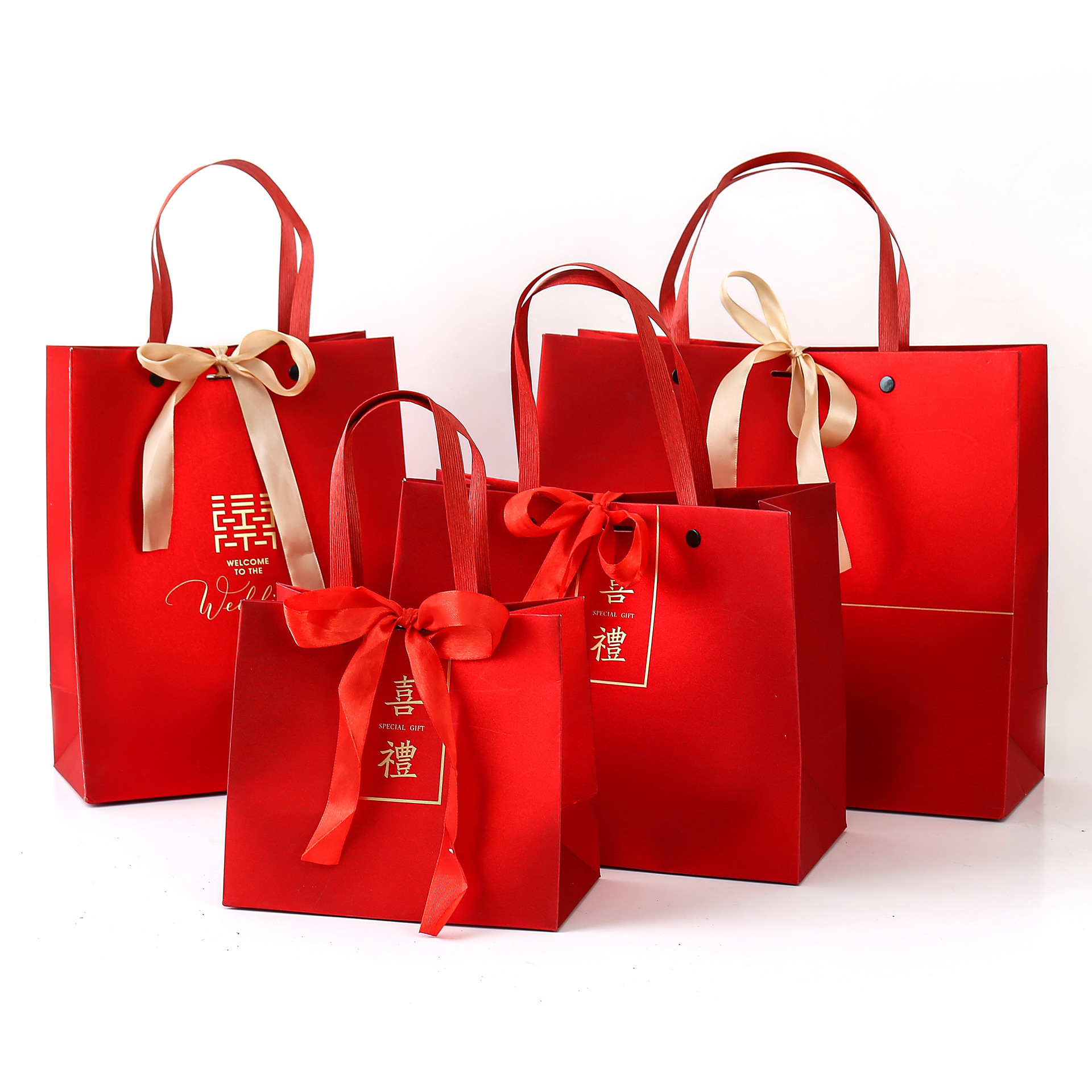 2025 New National Trend Wedding Handbag Wedding Return Gift Candy Bag Engagement Candy Gift Bag Accompanying Gift Box Bag
