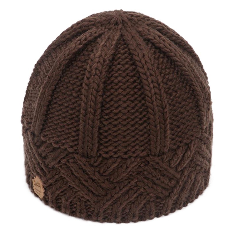 Picture of Cross-border New European and American Retro Style Diamond Plaid Thick Needle Wool Knitted Hat Men's and Women's Fashion Autumn and Winter Wool Hat
