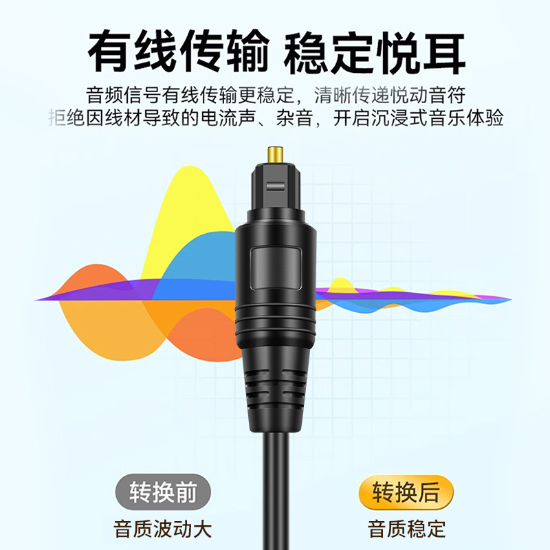 Picture of One minute two SPDIF digital audio optical fiber Square digital amplifier speaker cable audio optical fiber cable