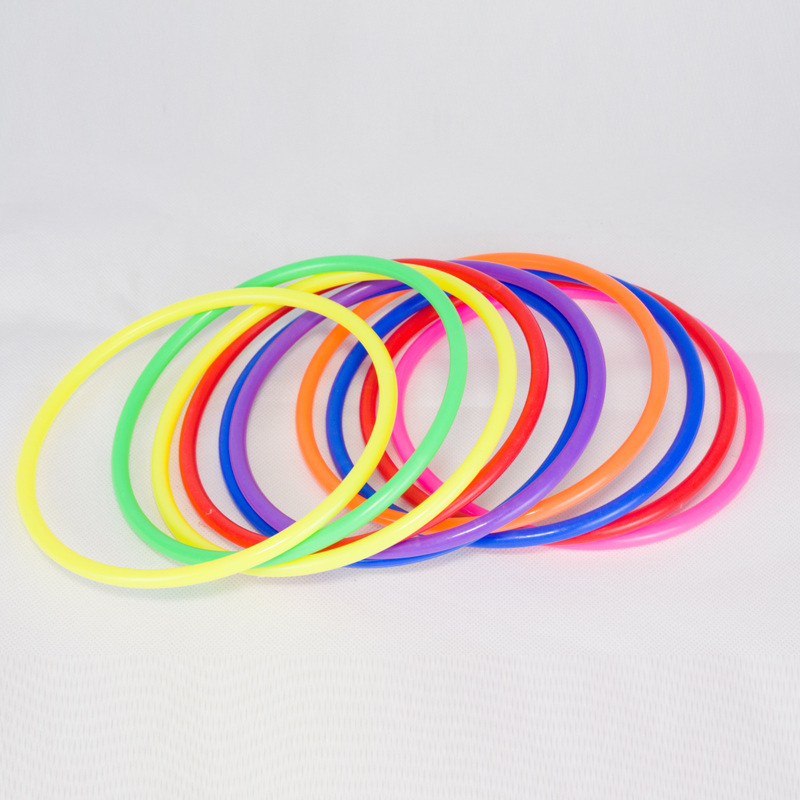 Picture of Throwing Hoop Kindergarten Outdoor Sports Sensory Training Plastic Hoop Colorful Hoop Bean Bag